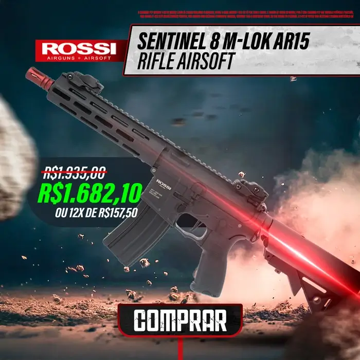 Rifle Airsoft Rossi M4 Sentinel 8 M-Lok AR15